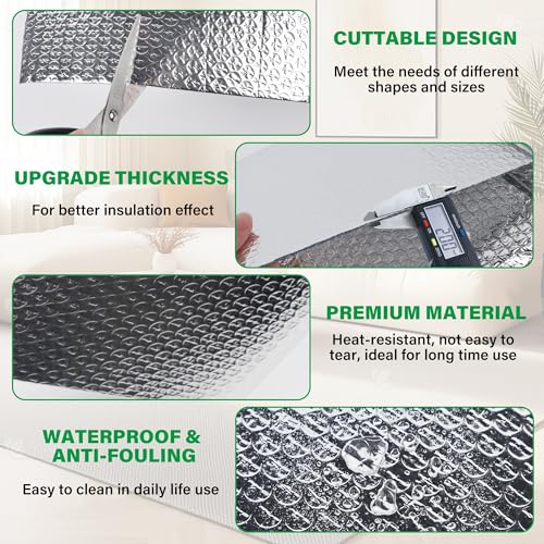 48IN x 10FT Window Insulation Roll, Reflective Window Heat - Image 4