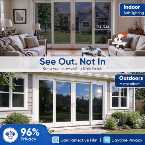 SUNBABY One Way Window Privacy Film, Heat Blocking Window Tint - Image 3