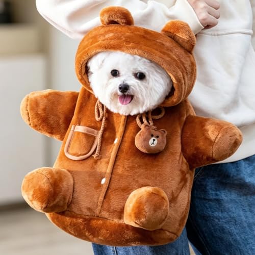 Cat Puppy Cute Bear Bee Carrier Backpack up to 13 lbs(Bear,S) - Image 2