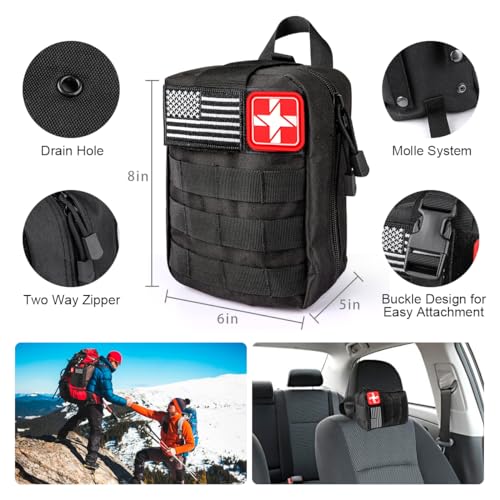 Survival Kit, 251 Pcs Survival Gear Emergency Supplies First Aid - Image 3