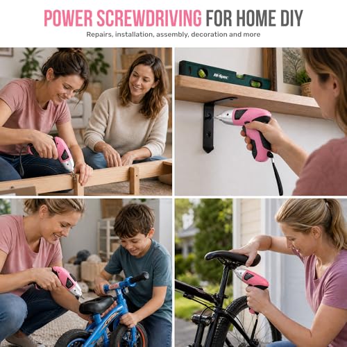 Hi-Spec 4V Electric Ladies Screwdriver Tool Kit Compact | Hand Tools - Image 6