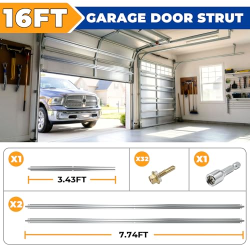 16 FT Garage Door Strut, Garage Door Reinforcement Bracket - Image 3