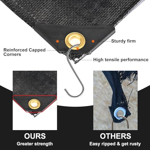 Tarp 10x20 Feet, 8 Mil Large tarps Heavy Duty Waterproof, Black - Image 7