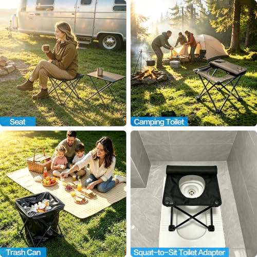 Camping Toilet，Portable Potty，Camping Toilets | Travel Essentials - Image 7