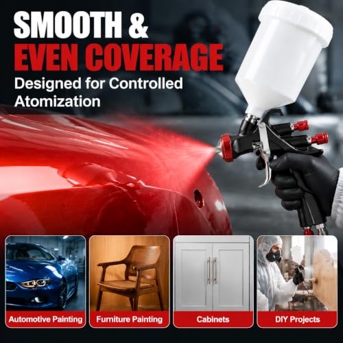 AEROPRO Tools R500 LVLP Air Spray Gun,Professional | Home Repair - Image 7