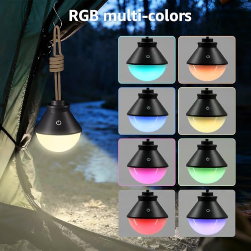 2-Pack LED Camping Lantern Rechargeable 5000mAh | Travel Essentials - Image 5