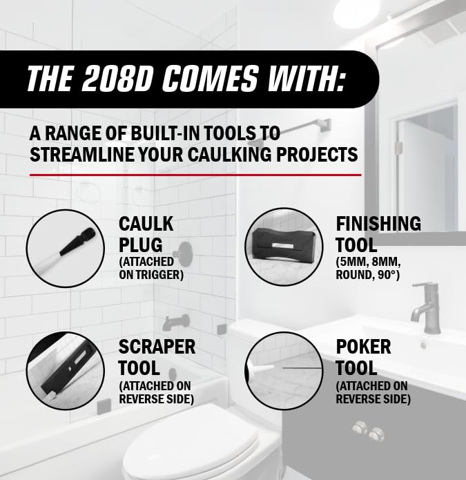 Newborn Octogun 208D Drip-Free Caulk Gun - Integrated | Home Repair - Image 5