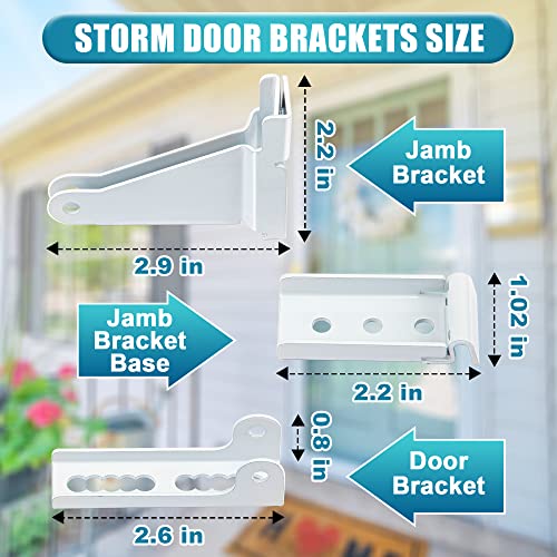 Dreyoo Storm Door Closer Kit Compatible with Andersen,Larson & - Image 3