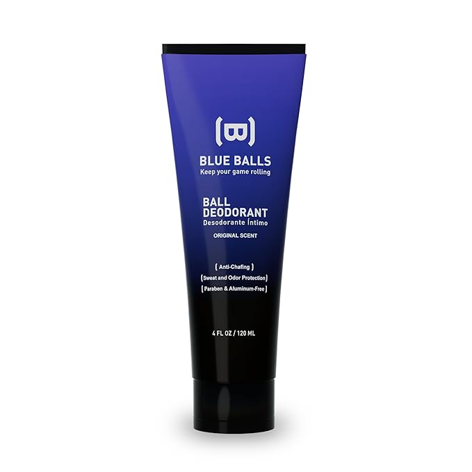 BLUEBALLS - Ball Deodorant for Men - Lotion Anti Chafing for Men - Original Scent - Friction Defense - Sweat Odor & Irritation Care - Men's Grooming & Essentials - Hygiene Products