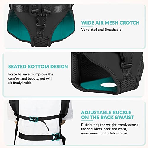 Lukovee Dog Backpack Carrier, Adjustable Front Carrier - Image 6