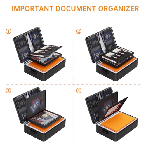 DocSafe Fireproof Document Bag Set(5200℉),Black - Image 4