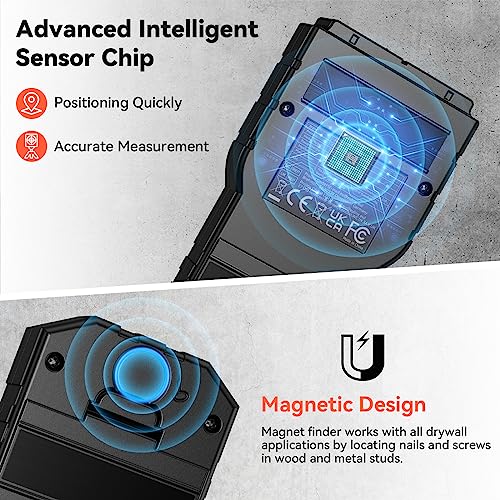 Stud Finder, Preciva Wall Scanner-8 in 1 Multifunctional | Home Repair - Image 3