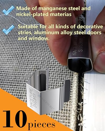 Window & Door Screen Repair Tool Kit, 20 PCS Screen Clips - Image 6