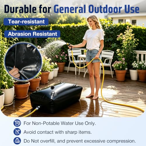 63 Gal Water Bladder Storage Foldable Portable Water - Image 5
