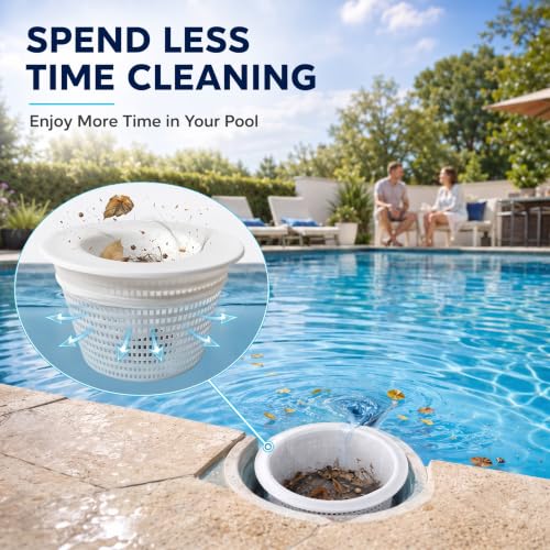 8" Skimmer Basket with 20 Filter Socks for Hayward SP1070 - Image 4