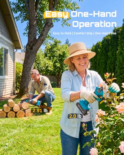 SEESII 2-in-1 Mini Chainsaw & Pruning Shears, 20V Brushless Motor - Image 3