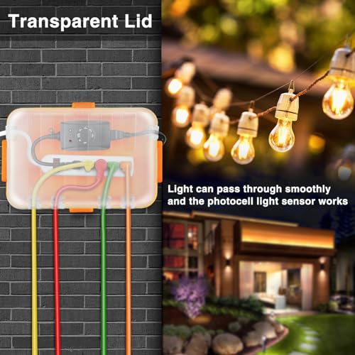Large IP54 Waterproof Outdoor Electrical Box with Transparent Lid - Image 3