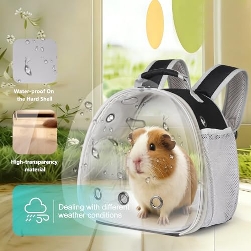Guinea Pig Backpack, Space Capsule Bubble Window | Travel Essentials - Image 4