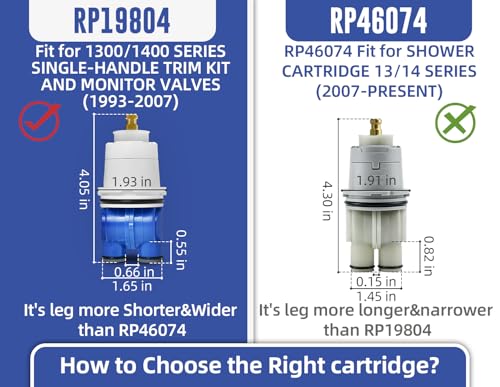 RP19804 Shower Cartridge Compatible with Delta 1300/1400 | Home Repair - Image 3
