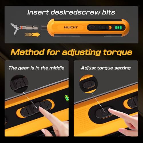 4V Cordless Electric Screwdriver Set, 26 S2 Bits, USB-C, LED - Image 7