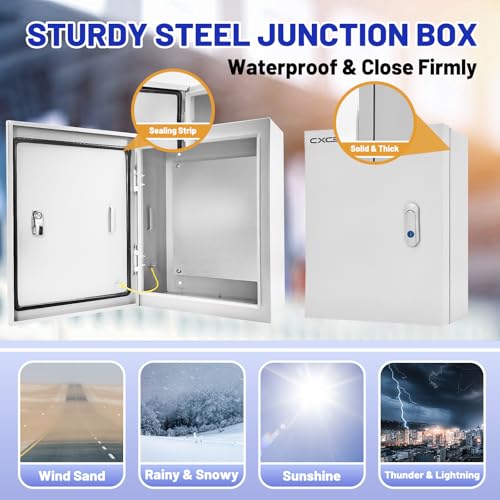 Outdoor Electrical Box 16x12x6 NEMA 4X IP66 Waterproof Junction - Image 4
