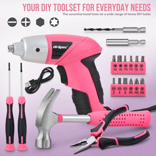 Hi-Spec 3.6V Cordless Electric Screwdriver and Tool Kit | Hand Tools - Image 4
