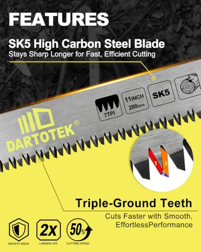 Folding Pruning Saw 11 Inch SK5 Hand Saw with 2 | Power Tool Accessori - Image 6
