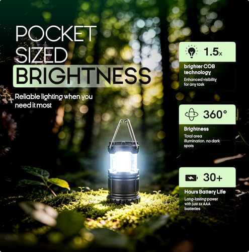 MalloMe Camping Lights LED Lantern Flashlights, Battery - Image 5