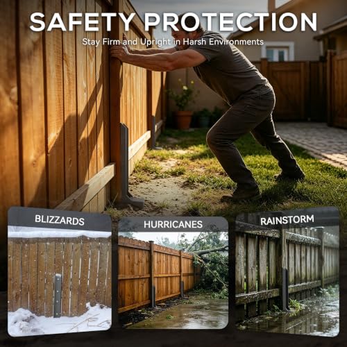 Fence Post Repair Kit – Heavy Duty Anchor for Leaning Wood - Image 7