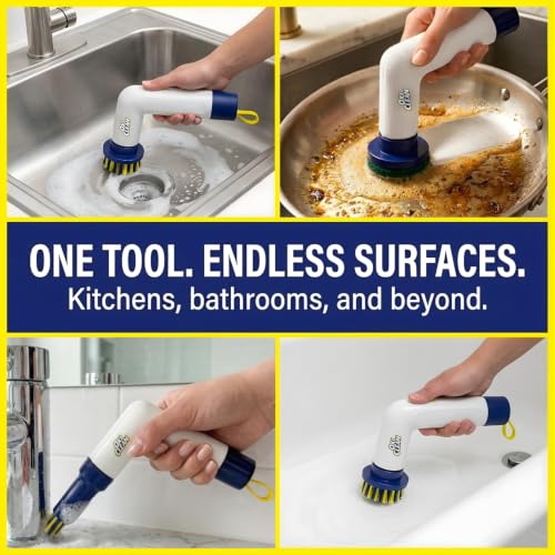 OxiClean Handheld Electric Scrubber - Replaceable Brush Heads - Image 5