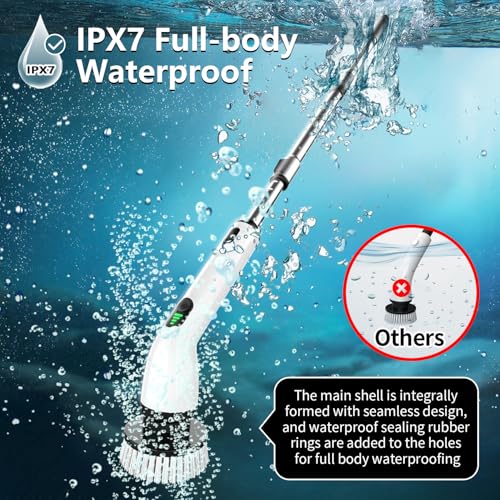 Electric Spin Scrubber, Full-Body IPX7 Waterproof Bathroom - Image 7
