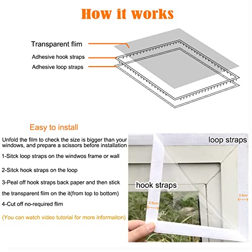 Adjustable Window Insulation Kit 47inX63in(120X160cm) - Image 4