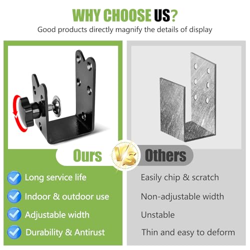 2 Pcs Twist-to-Lock Door Barricade Brackets - Heavy Duty Steel - Image 5