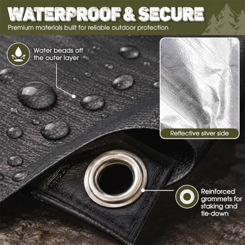 Kingdder 2 Pcs 60 x 82 Inch Heavy Duty Emergency Blankets - Image 6