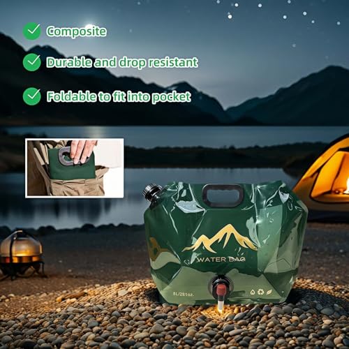 Chinshwehaw 8L/281oz Outdoor Collapsible Water Jug | Travel Essentials - Image 7