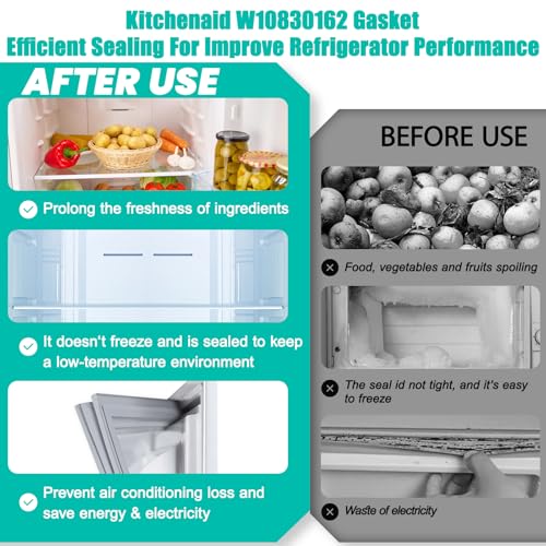 W10830162 Refrigerator Door Gasket Replacement for Whirlpool - Image 7