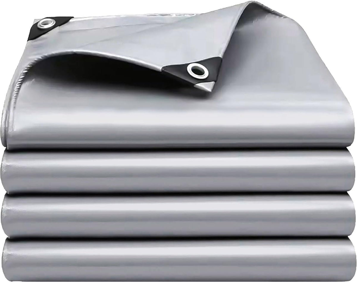 Tarps Heavy Duty Waterproof 10x12 FT,Sliver 12 Mil | Travel Essentials - Image 1