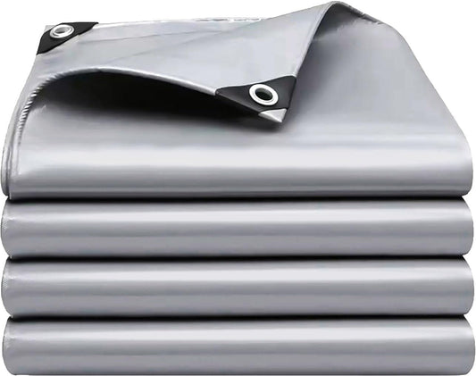 Tarps Heavy Duty Waterproof 10x12 FT,Sliver 12 Mil | Travel Essentials - Image 1