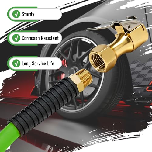 Lock On Air Chuck with Clip, 1/4" NPT Closed Flow Tire - Image 5