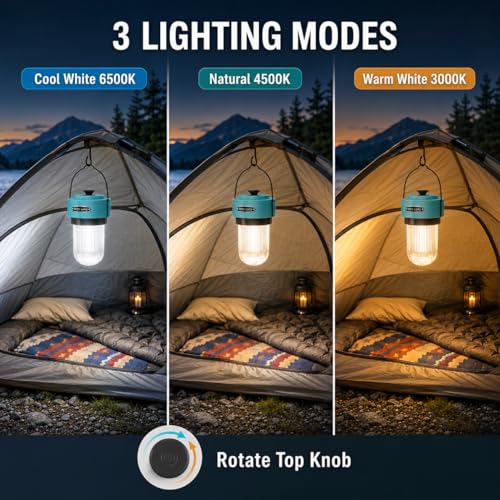 HOMY Rechargeable Camping Lantern 8H Runtime Stepless - Image 3