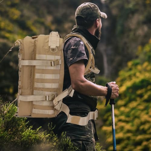 Phoking Military Tactical Backpack Waterproof 40L | Travel Essentials - Image 3