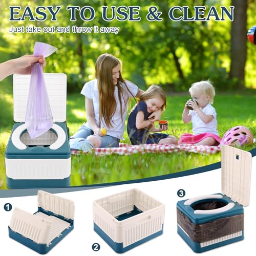 Fabulas Portable Potty for Toddler Travel, Foldable Travel - Image 5