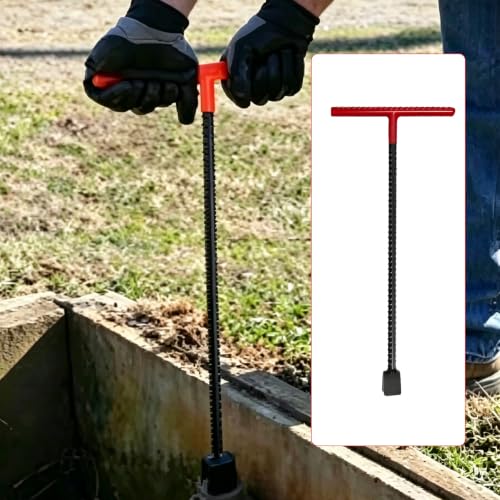 17 Inch Water Meter Key with 4-Way Utility Key T-Handle & U-Head - Image 3