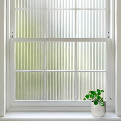 rabbitgoo Reeded Glass Window Privacy Film, Static Cling - Image 2