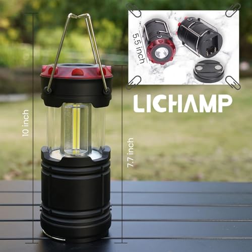 Lichamp 4 Pack Lantern Camping Essentials Lights | Travel Essentials - Image 7