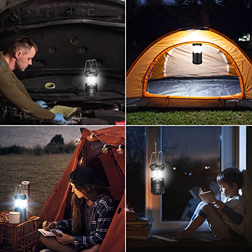 EXTRASTAR 4 Pcs LED Camping Lantern, Battery Powered - Image 3