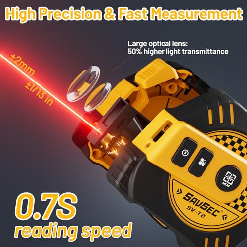 131Ft Laser Tape Measure 2-in-1 with 16Ft Self-Locking Tape - Image 4