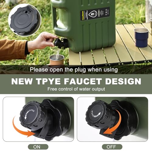 5 Gallon Water Jug with Spigot, Leak-Proof Portable - Image 6