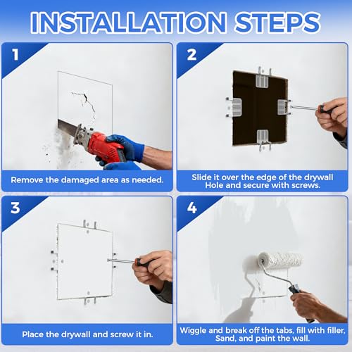 32 Pack Drywall Repair Clip, Drywall Clips Repair with 64 - Image 5