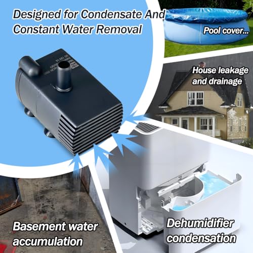 Automatic Small Sump Pump with Water Sensor, 5 FT Lift 55 GPH - Image 4
